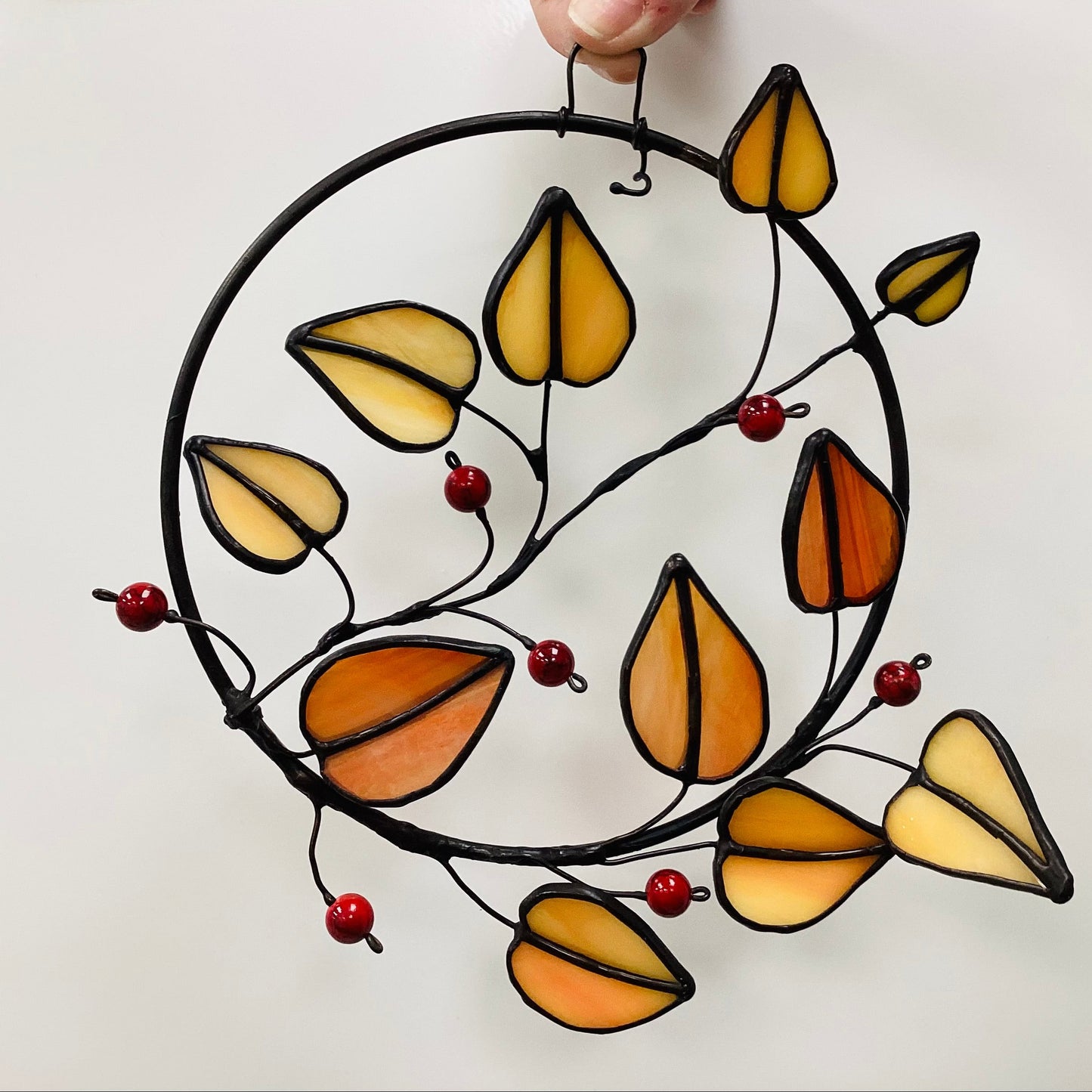 3D Leaf Wreath **stained glass experience needed - Sat, Sep 12, 2026