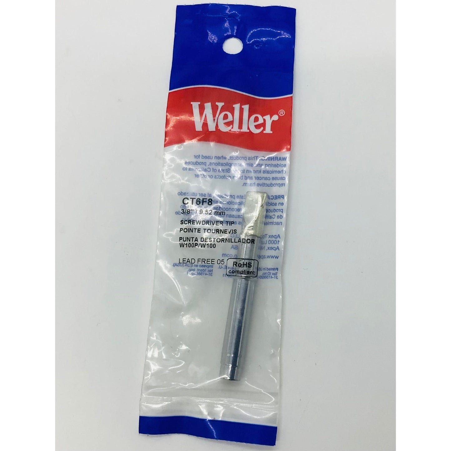 Weller Iron Chisel Tip, 3/8" (800 Degree)