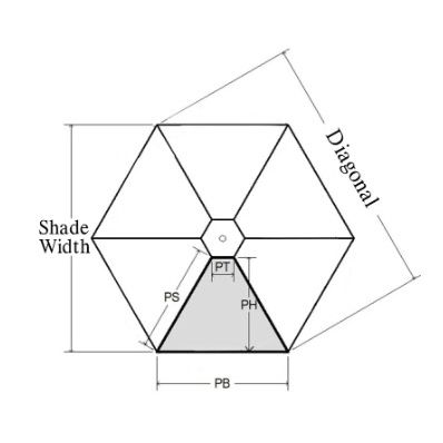 Glassola Layout Frames - 6-Panel Lampshades