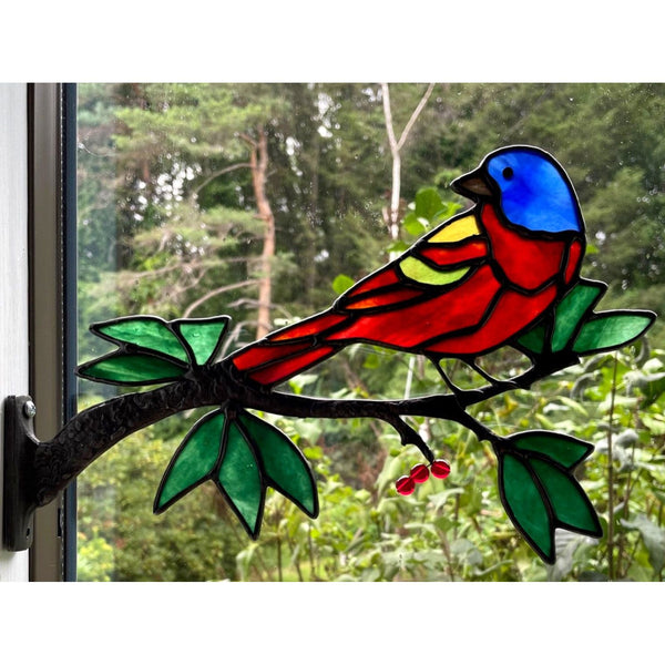 Painted Bunting Midi Plus Window Branch and Pattern Kit