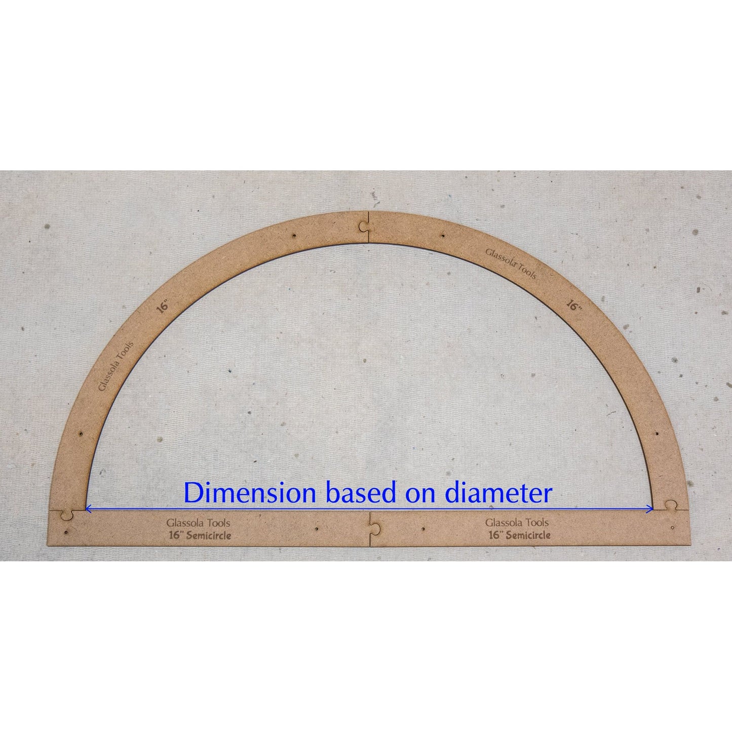 Glassola Layout Frames - Large Semi-Circles