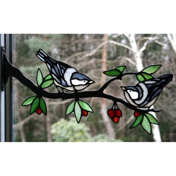 Nuthatches Window Branch and Pattern Kit