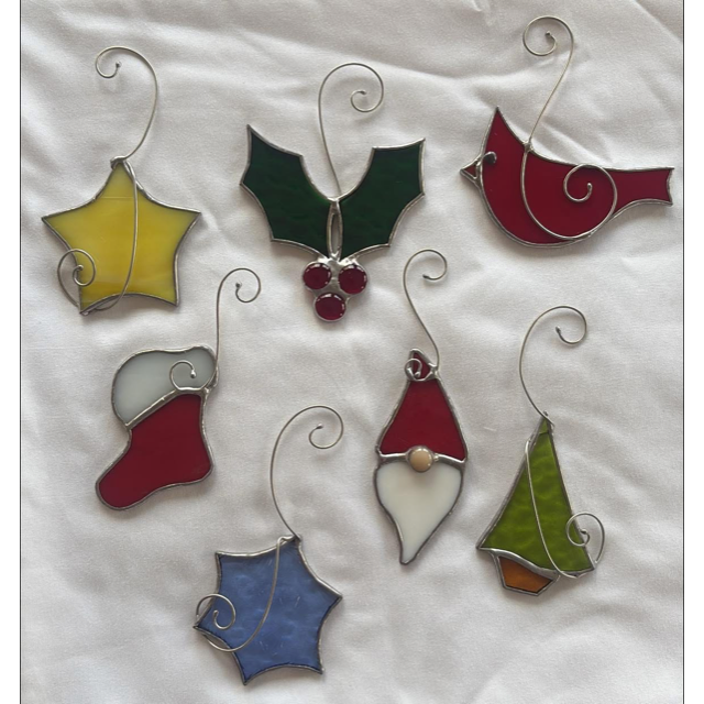 Stained Glass Ornaments with Wirework **experience required - Tues, Dec 8, 2026