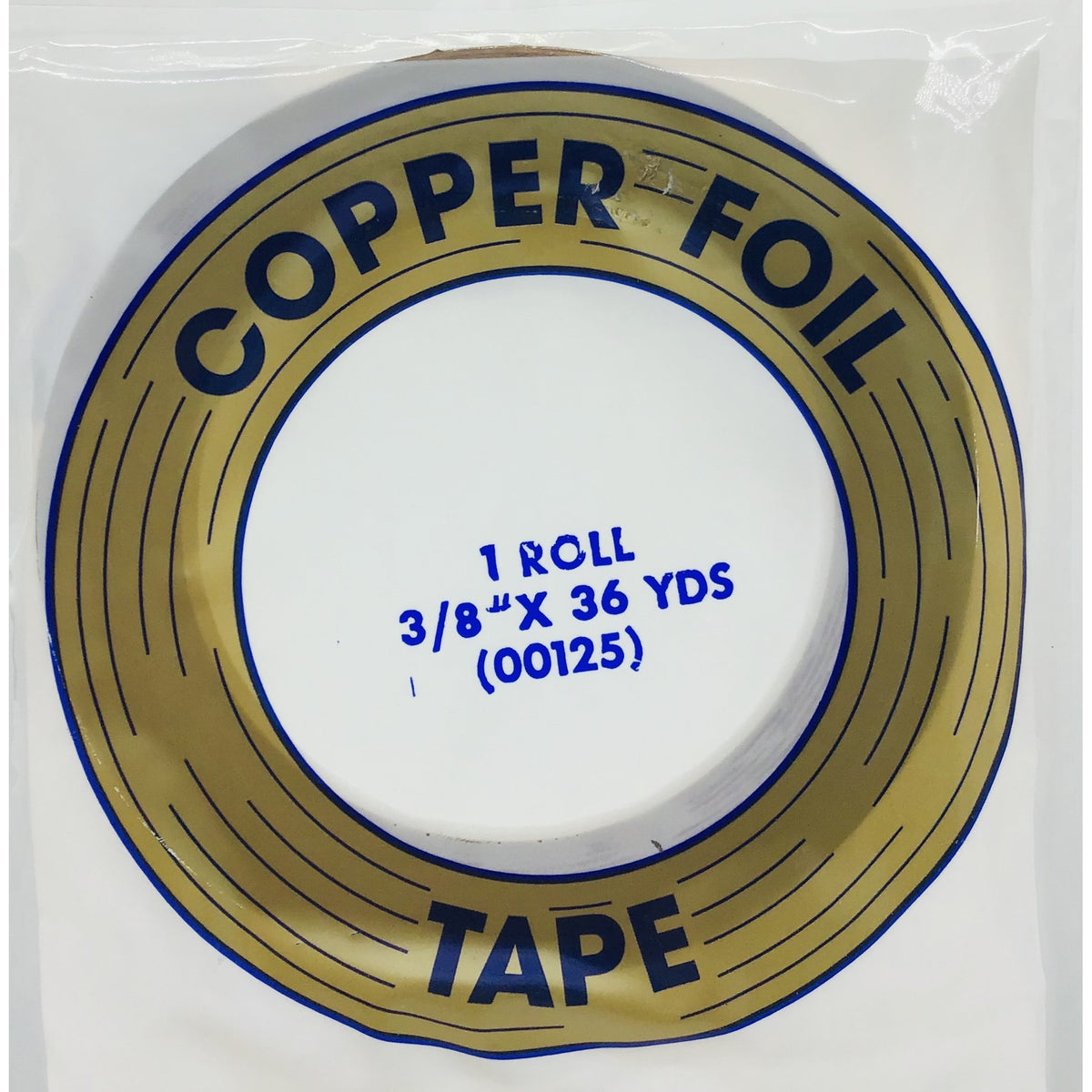 3 Rolls 3/8 EDCO Copper Foil Tape For Stained Glass 36 yards 1mil Supplies