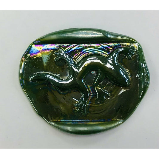 Pressed Glass Jewels - Irid Gecko