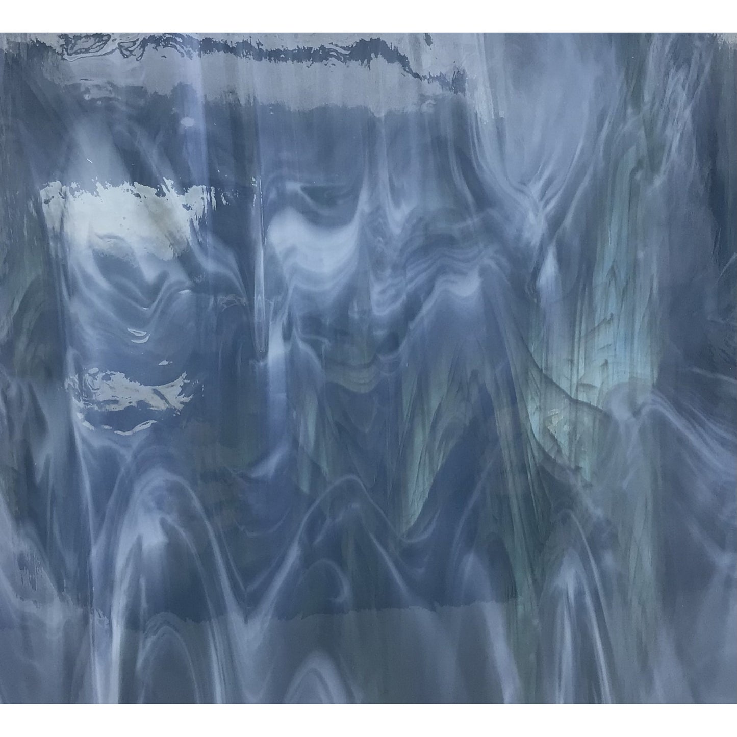 Blue Steel and White Transparent