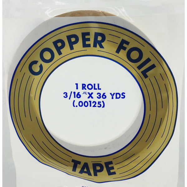 Edco 3/16" x 36 yards copper foil tape