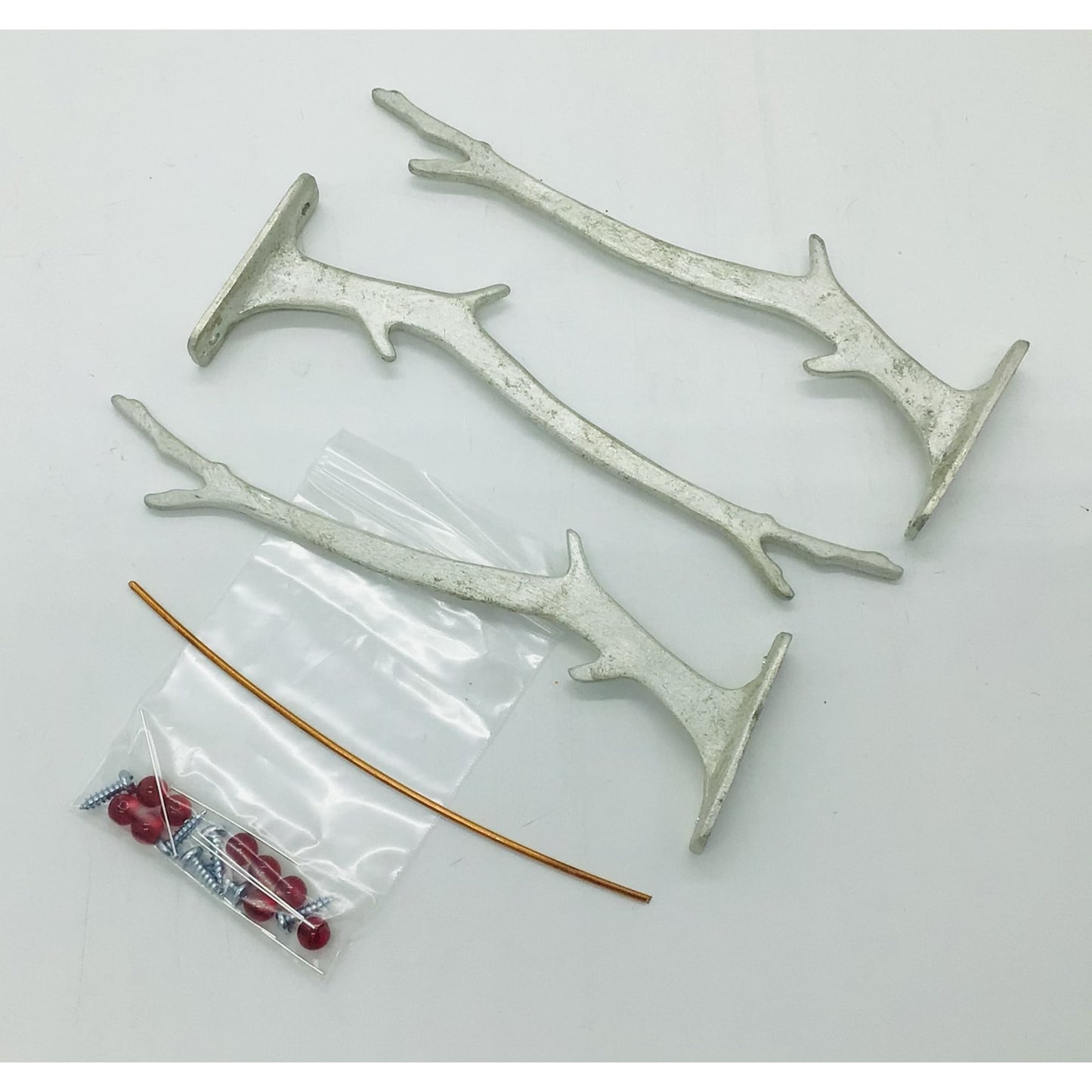 Midi (7 3/8") 3-pk Pewter Branches