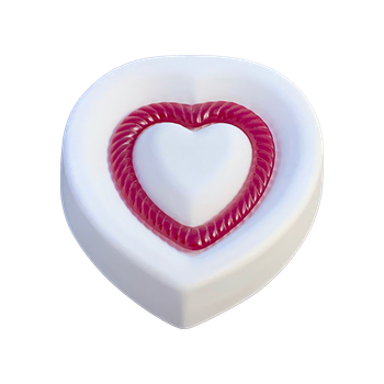 Colour de Verre Fluted Heart Mold