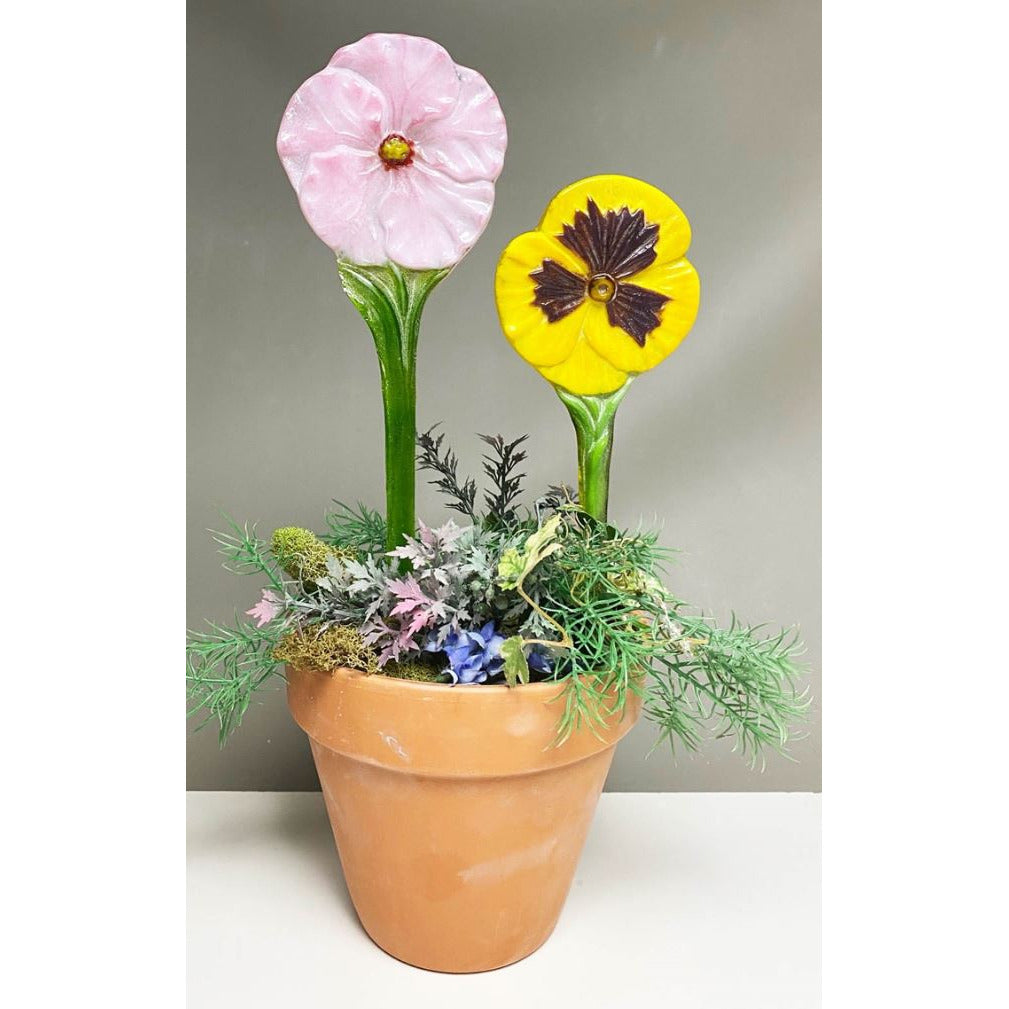 LF212 Creative Paradise Pansy and Hibiscus Stakes Mold
