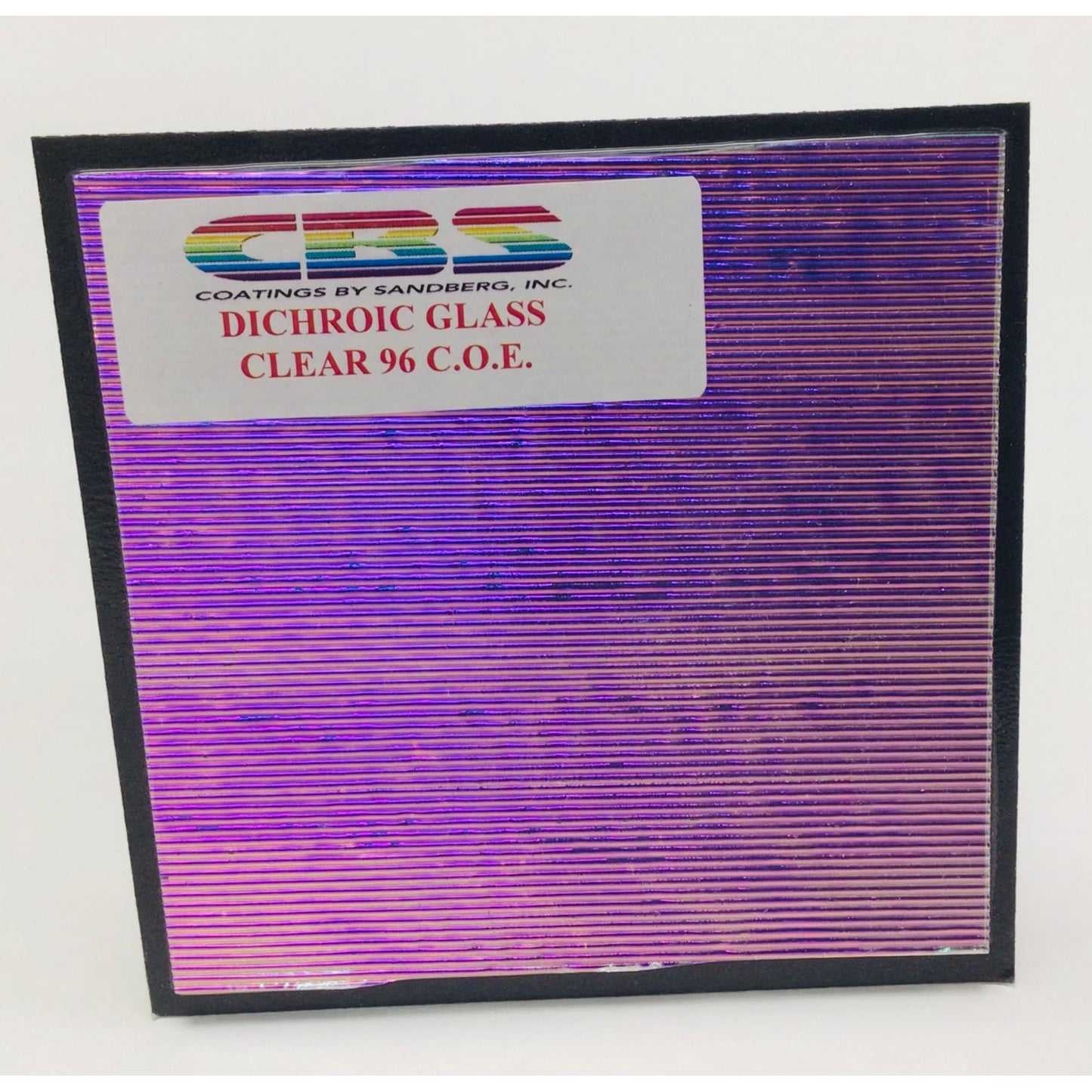 CBS 4” x 4” Dichro on Clear