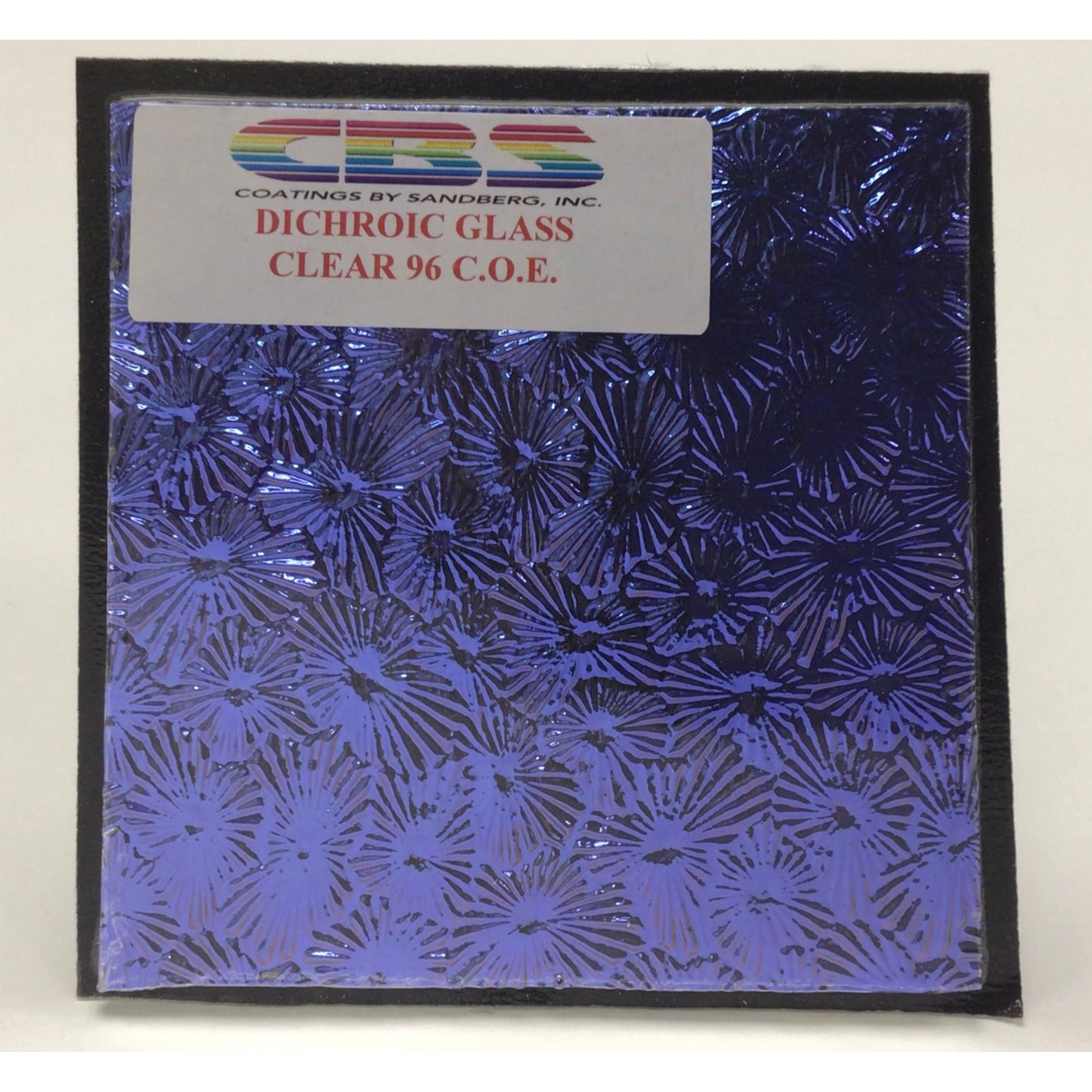 CBS 4” x 4” Dichro on Clear