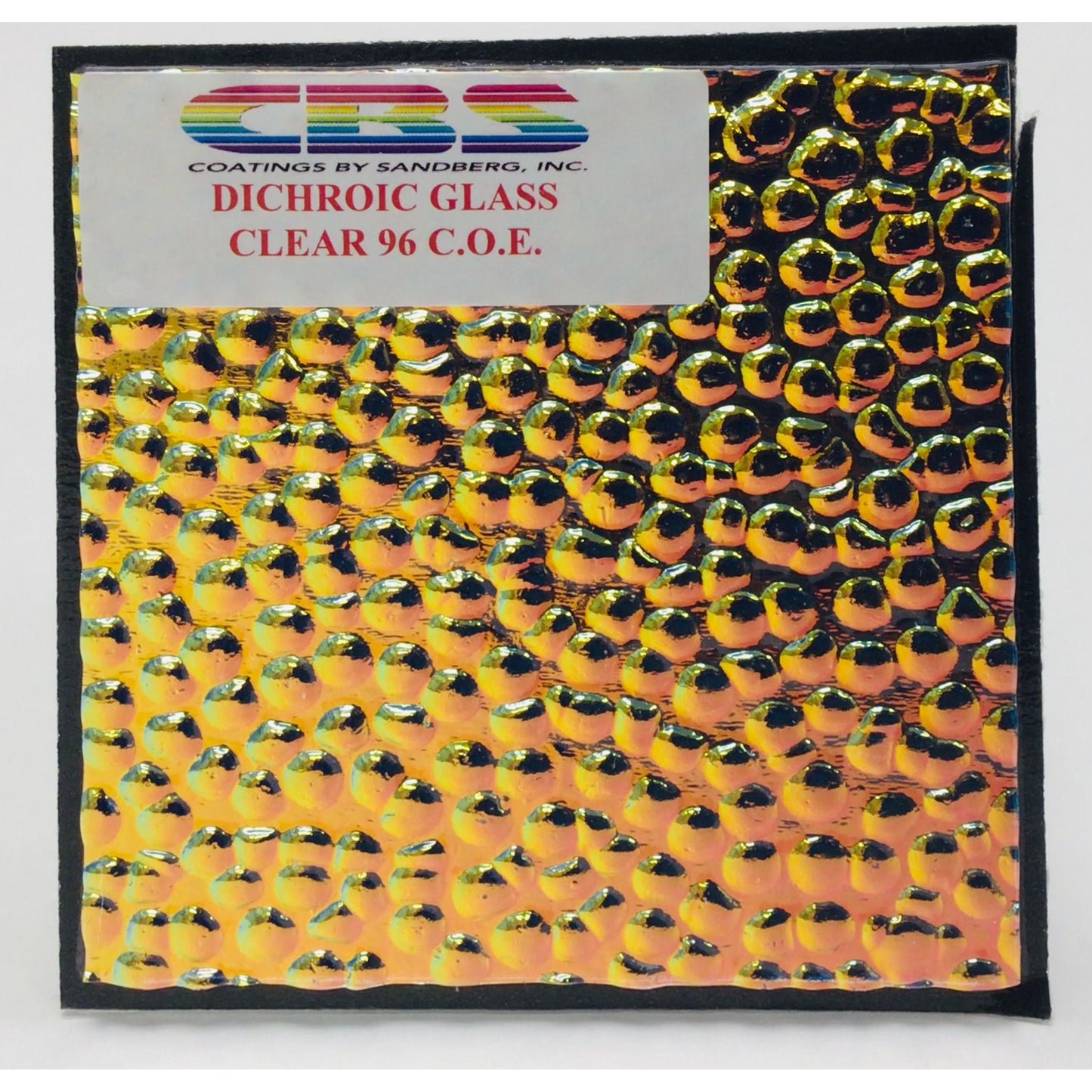 CBS 4” x 4” Dichro on Clear