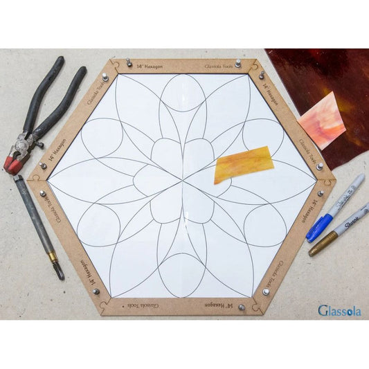 Glassola Layout Frames - Large Hexagons