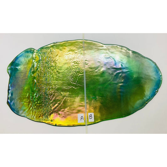 Lusters LUS-030810 Rich Green Translucent with Gold Platinum