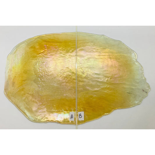 Lusters LUS-030211 Wispy Translucent White with Gold