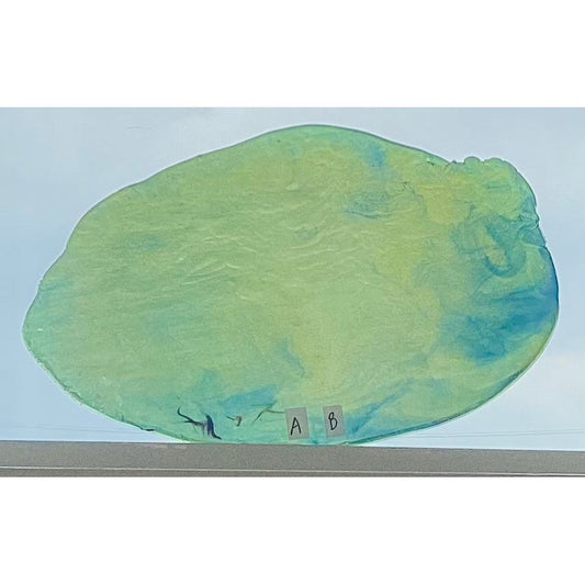 Lusters LUS-052193 Olive Green Translucent with Platinum Blue