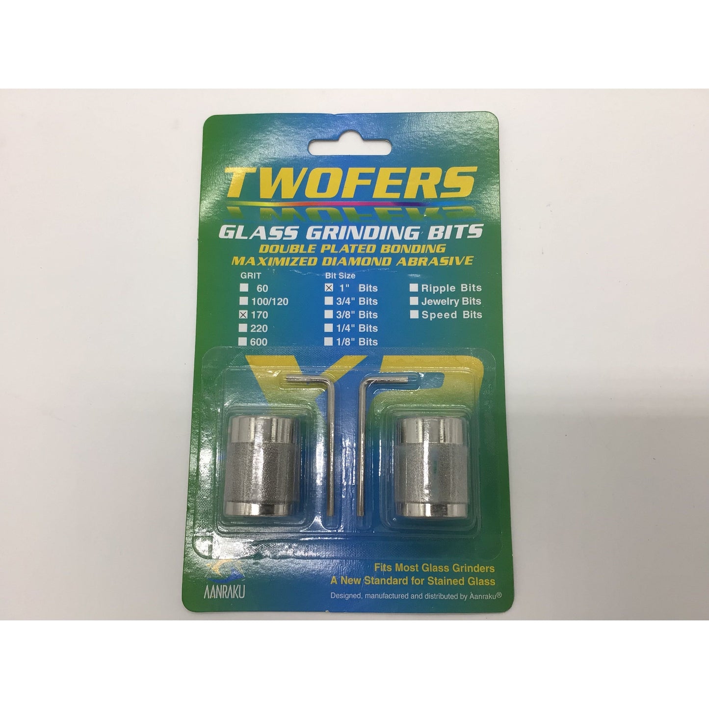 1" Medium (170) Grit Grinding Bits