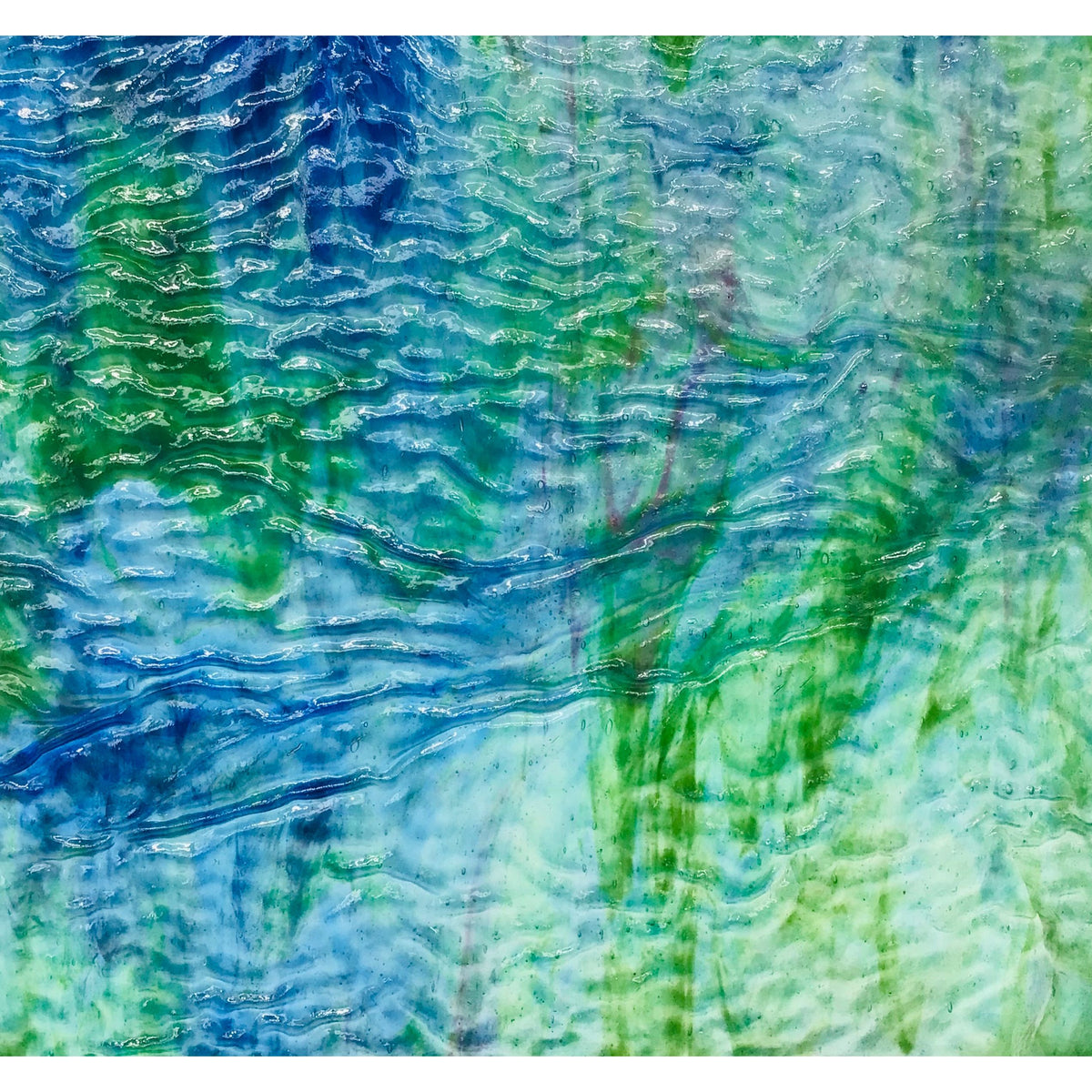 Pink Ripple Blue YO Lt Water Ripple – Stained Glass Stuff