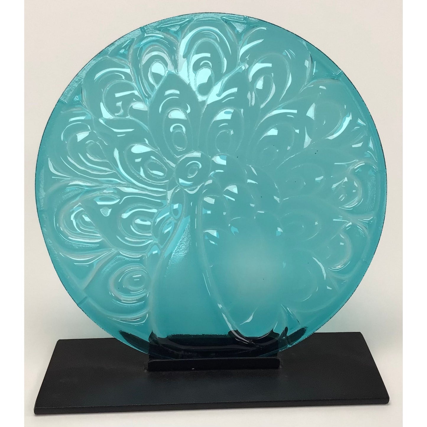 Fused Glass Textured Tiles - Round