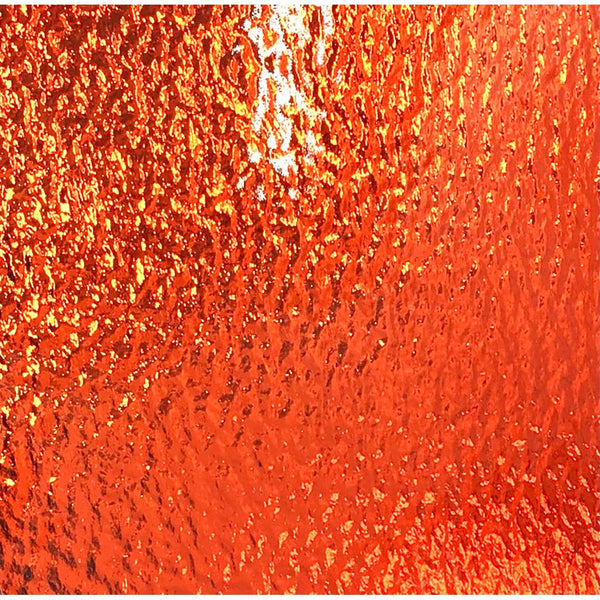 Orange Rough Rolled Stained Glass Sheet Oceanside SF171RR