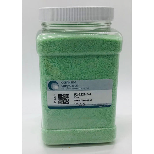 Frit, Pastel Green Opal, 2222-96-4, 4 lb jar