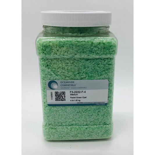 Frit, Pastel Green Opal, 2222-96-4, 4 lb jar