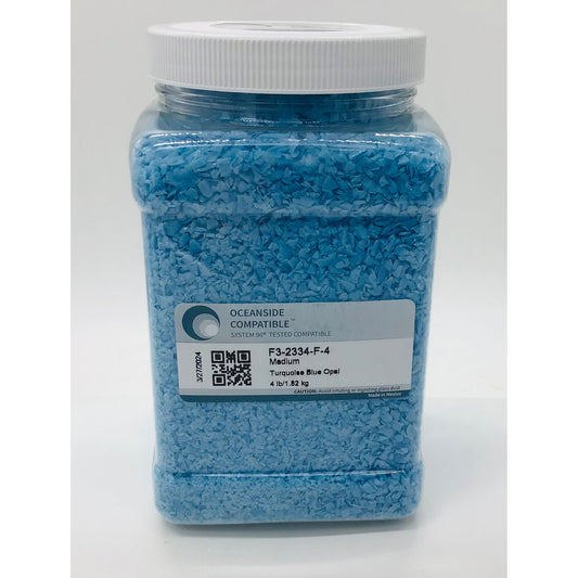 Frit, Turquoise Blue Opal, F3-2334-96-4, 4 lb Jar