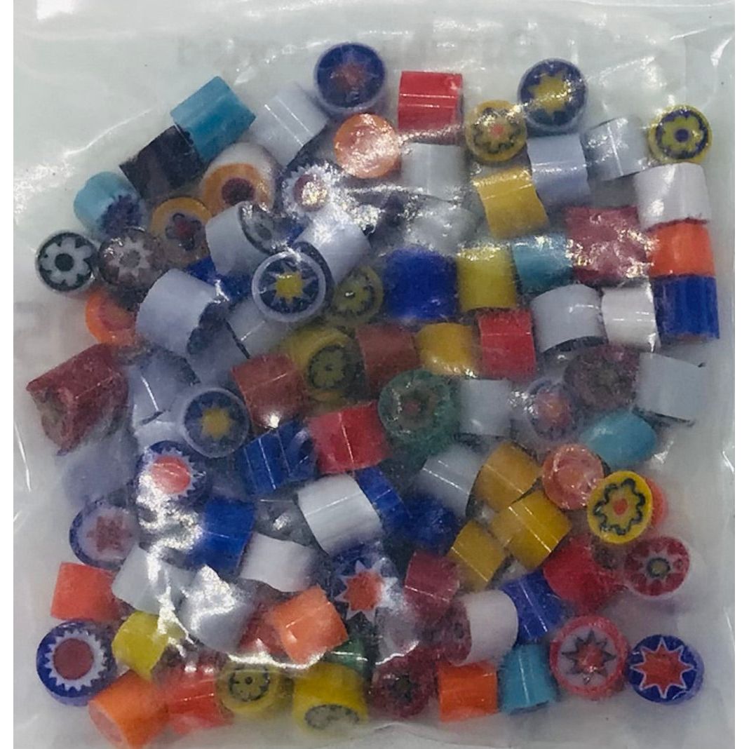 COE 104 Millefiori Cane Pieces - NOT COMPATIBLE WITH COE 96