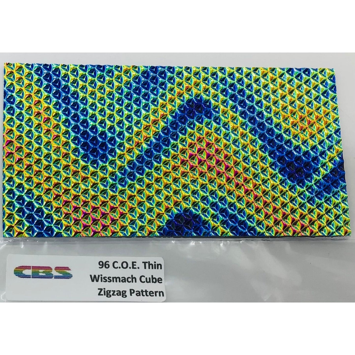 CBS 2” x 4” Dichro on Black COE 96