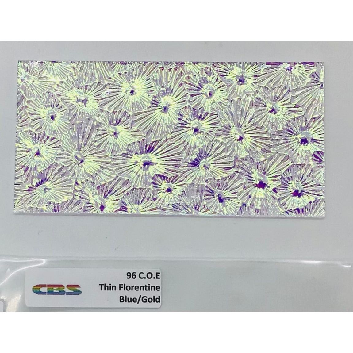 CBS 2” x 4” Dichro on Clear COE 96