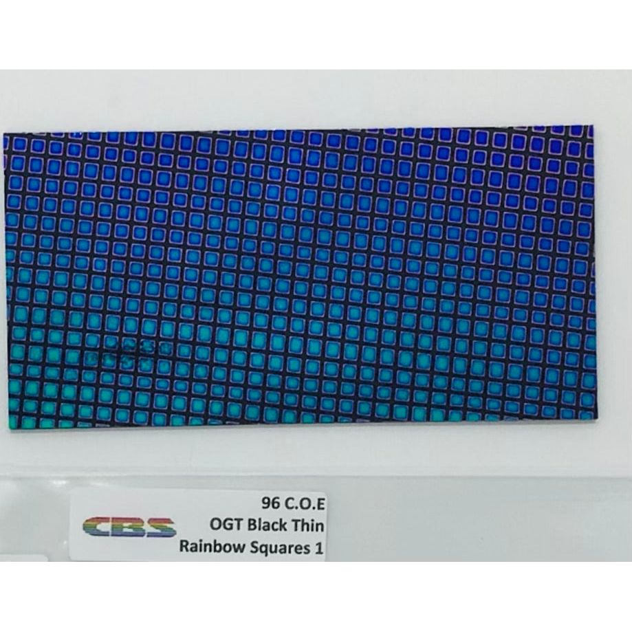 CBS 2” x 4” Dichro on Black COE 96