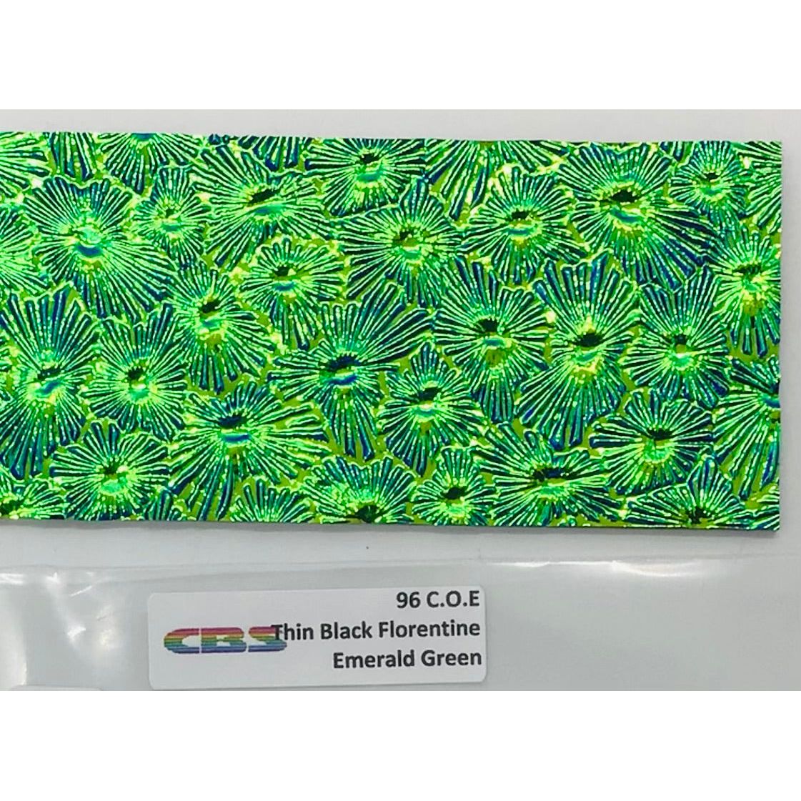 CBS 2” x 4” Dichro on Black COE 96