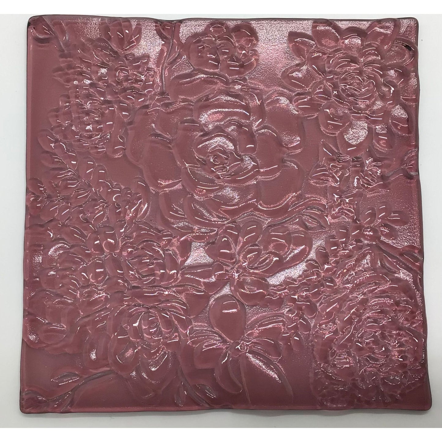 Fused Glass Textured Tiles - 8” Square