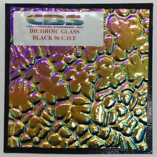 CBS 4” x 4” Dichro on Black