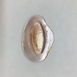 Pressed Glass Jewels - Irid Oval
