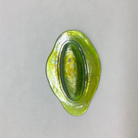 Pressed Glass Jewels - Irid Oval