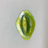 Pressed Glass Jewels - Irid Oval