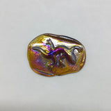 Pressed Glass Jewels - Irid Gecko