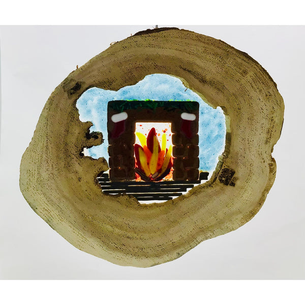 Live Edge Wood + Fireplace Scene - Mon, Dec 8, 2025
