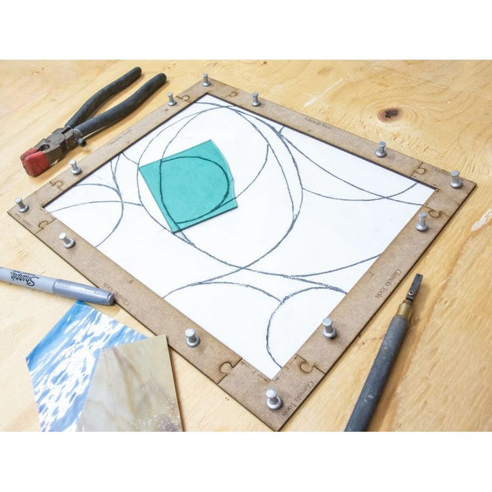 Glassola Layout Frames - Modular Rectangle Kit – Stained Glass Stuff