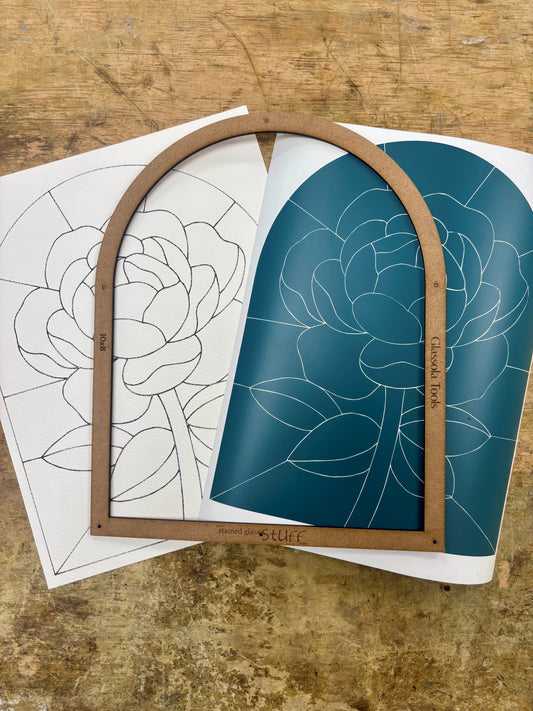Peony Rounded Arch Pattern & Frame Kit
