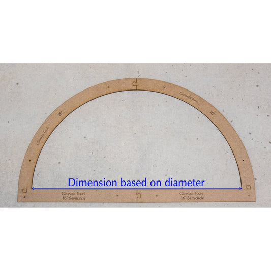 Glassola Layout Frames - Large Semi-Circles