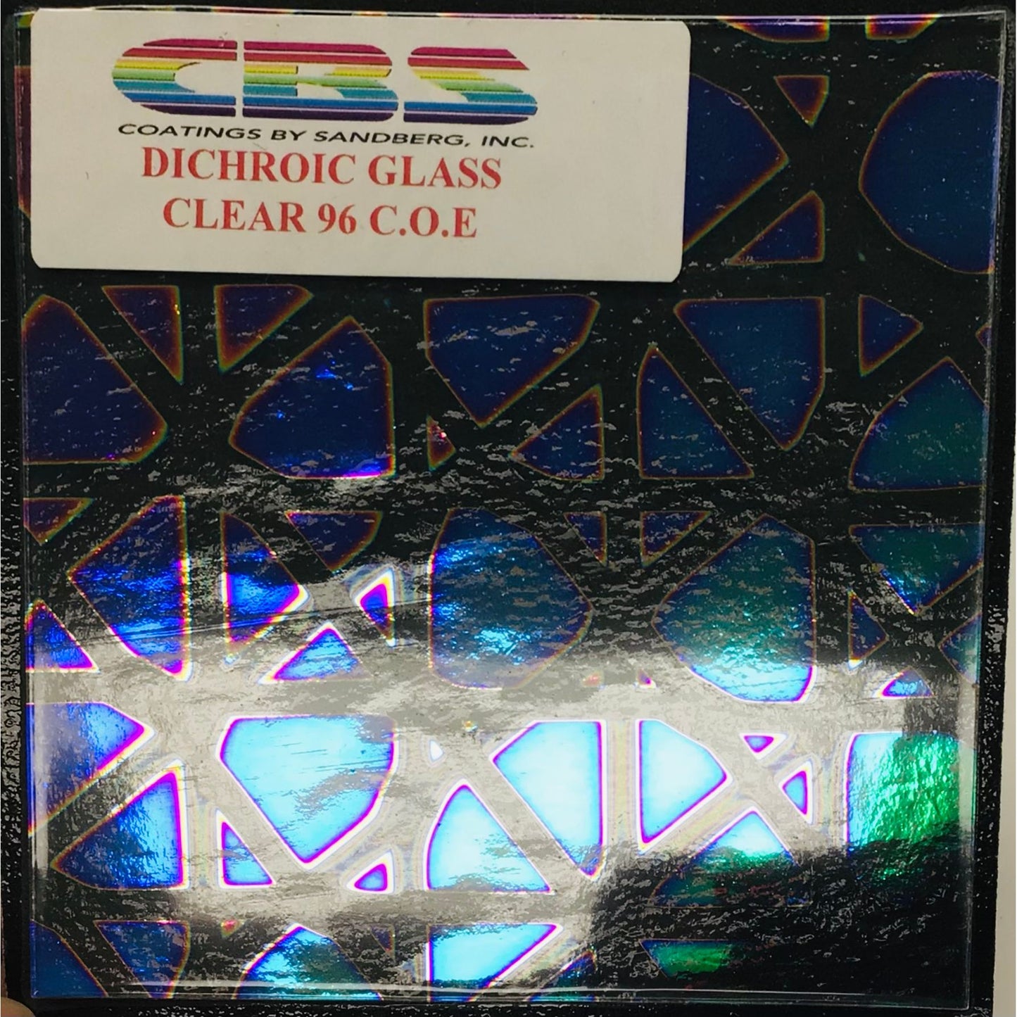 CBS 4” x 4” Dichro on Clear