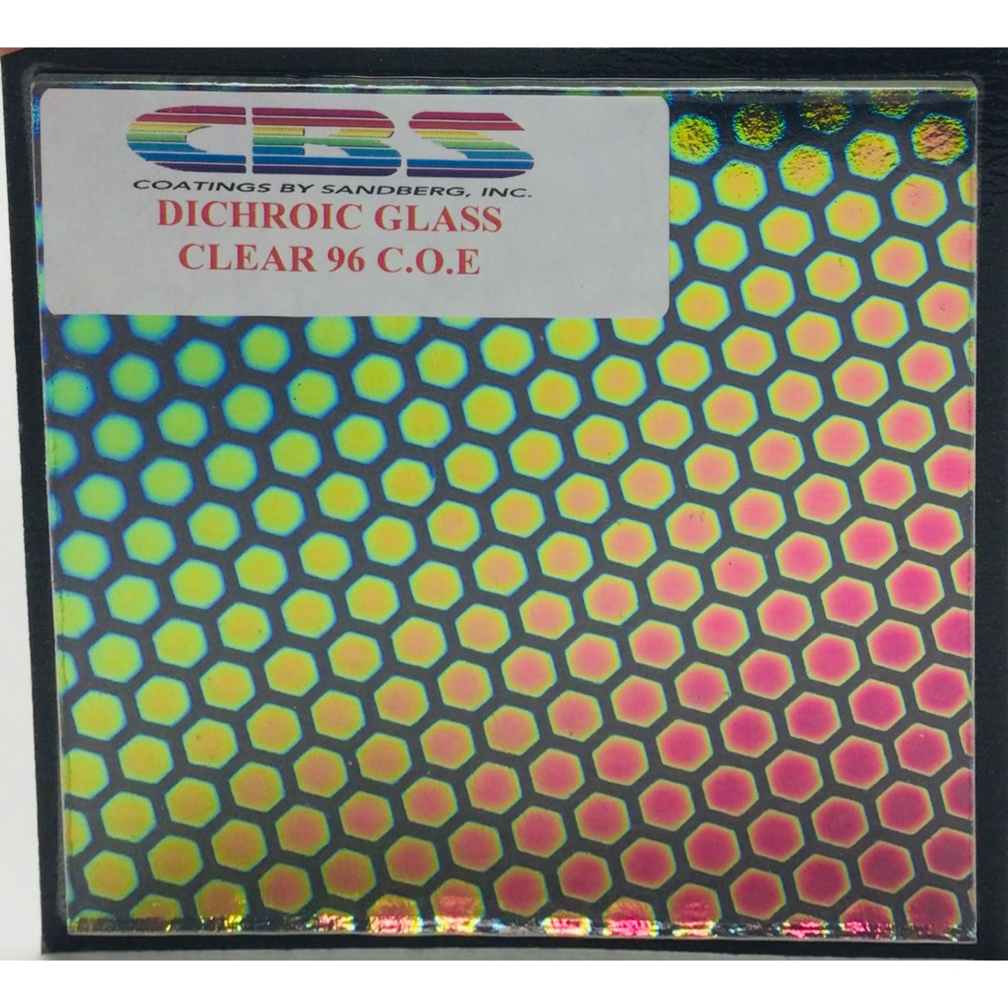 CBS 4” x 4” Dichro on Clear