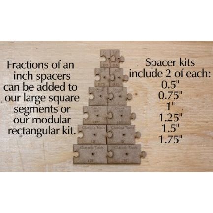Glassola Layout Frames - Fractional Spacer Pack