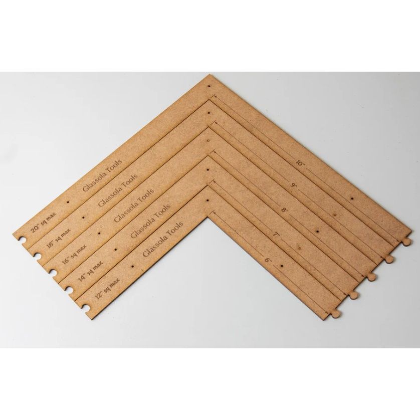 Glassola Layout Frames - Large Square Modular Pieces - Set of 7