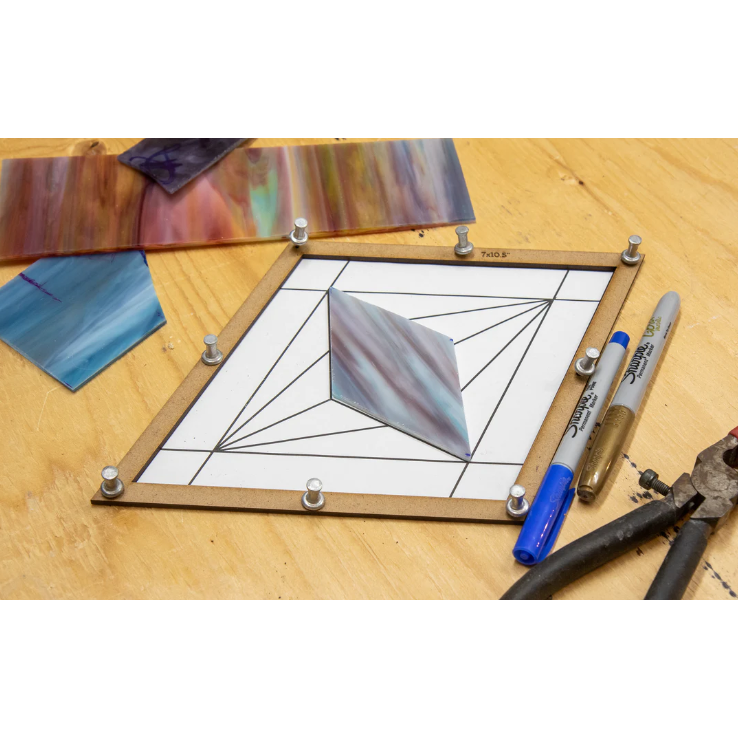 Glassola Layout Frames - Diamonds – Stained Glass Stuff