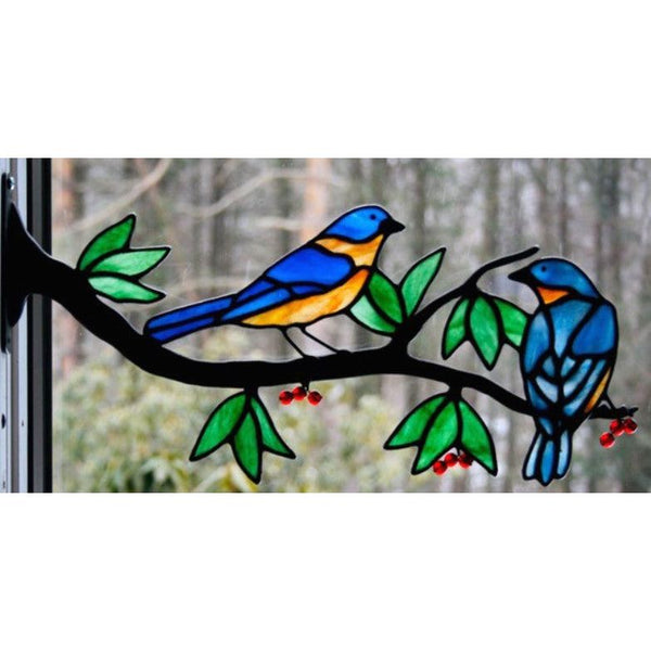 Eastern Bluebirds Window Branch and Pattern Kit
