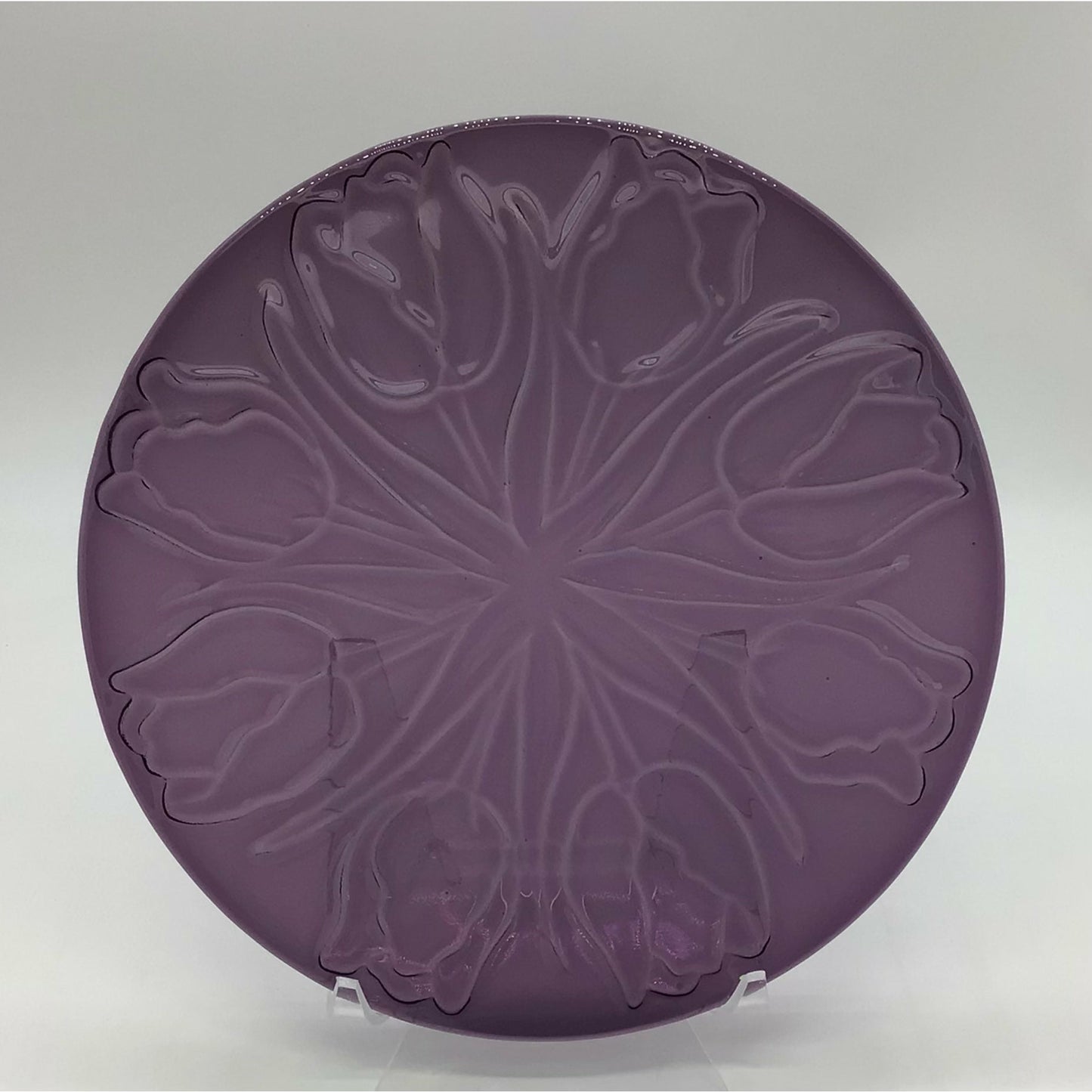 Fused Glass Textured Tiles - Round